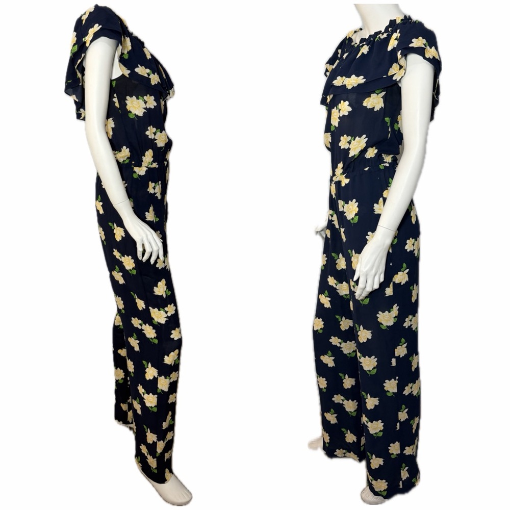 Michael Kors Collection $2495 Runway & Celeb Fave Silk Roses Dress Jumpsuit 8 - Picture 13 of 16